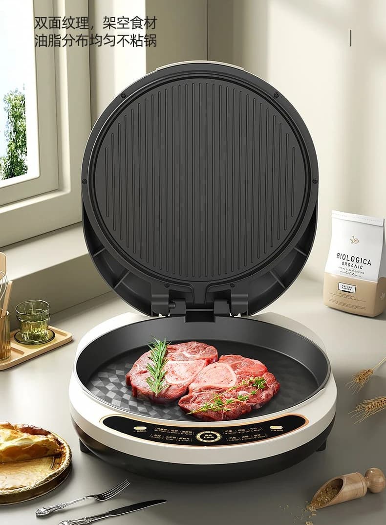 Electric baking pan household double-sided heating deepening enlargement automatic power off pancake pan frying pancake machine