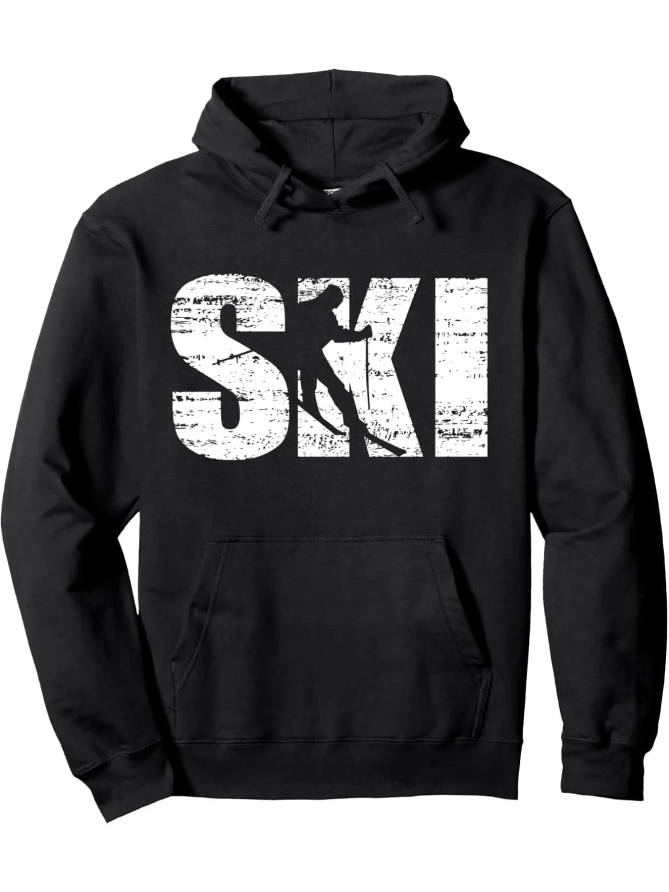 Felpa con cappuccio pullover da sci invecchiata, felpa girocollo, felpe con cappuccio a maniche lunghe larghe e alla moda traspiranti e casual