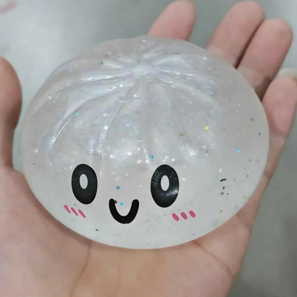 1 Pezzo Nuovo Giocattolo Gigante a Forma di Raviolo, Palline Antistress Riutilizzabili a Bassa Resilienza, Giocattoli Decompressione a Forma di Pallina di Pasta, Decorazione per la Casa, Regali per Feste