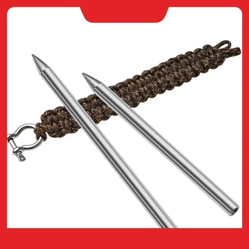Argento acciaio inossidabile ombrello corda ago braccialetto smussatore ferri da maglia accessori gioielli fai da te