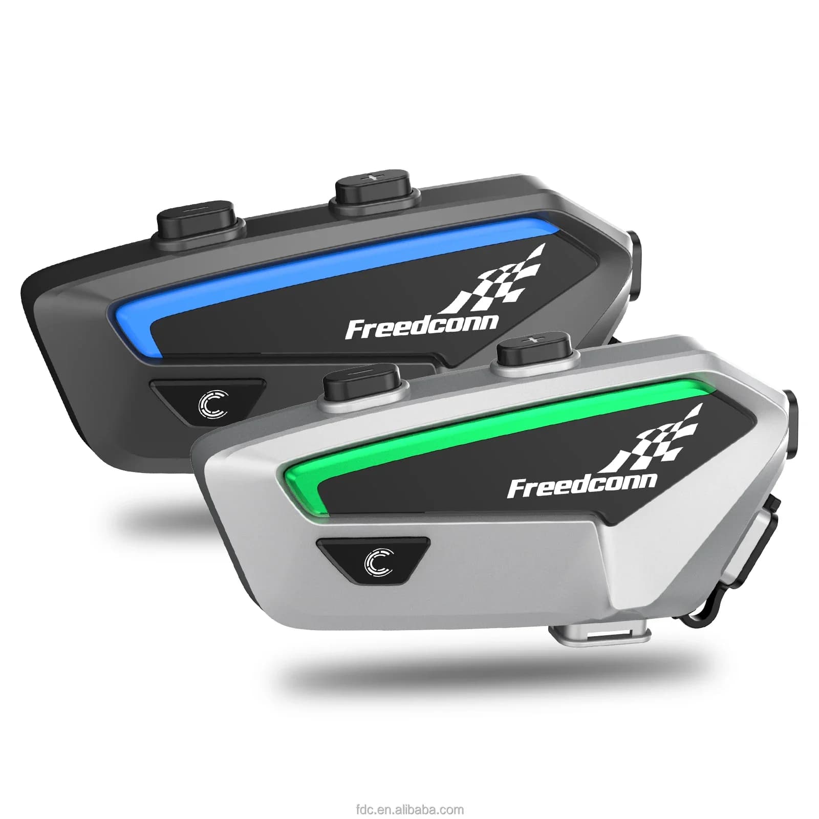 FreedConn FX 2 Pack Bluetooth Motosikal Interk Om Casco Auricolare per Walkie Topi Keledar Talkie 6 Rider Intercomunicador Moto