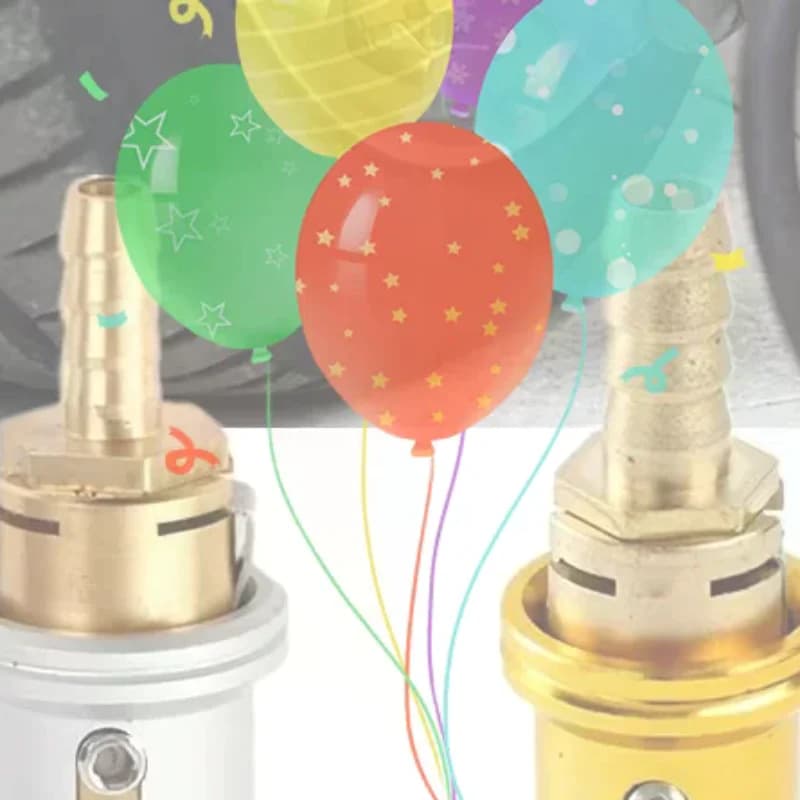 Adattatore per pompa gonfiabile con clip per valvola pneumatico auto da 6,5/8 mm, morsetto per ugello pompa, attacco rapido in ottone massiccio per gonfiaggio