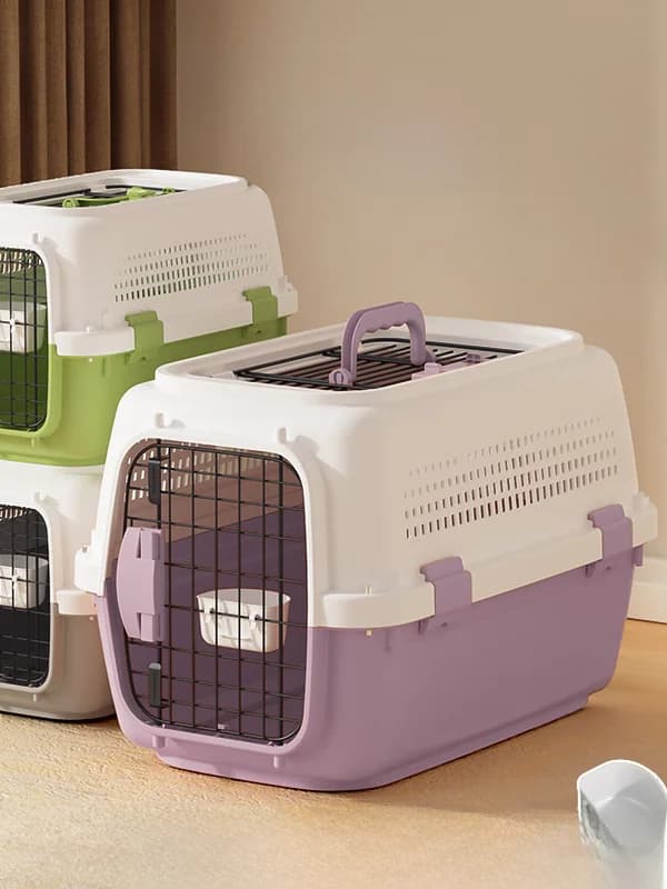 Trasportino Portatile per Animali Domestici, Gabbia da Viaggio per Cani, Borsa per Auto, Accessori per Animali, Gabbia Bapa per Cani