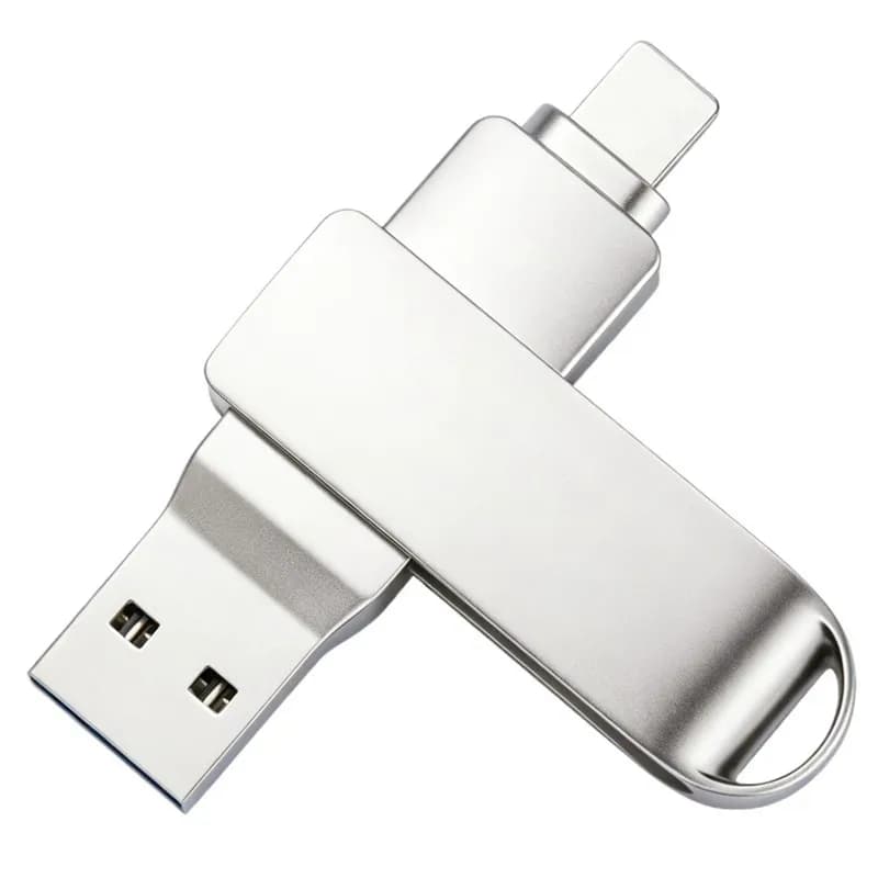 Original OTG Pendrive USB3.0 Metal USB Flash Drive 128GB 64GB 32GB SEND Type C ADAPTER U-disk for Keys Smartphone Laptop Desktop