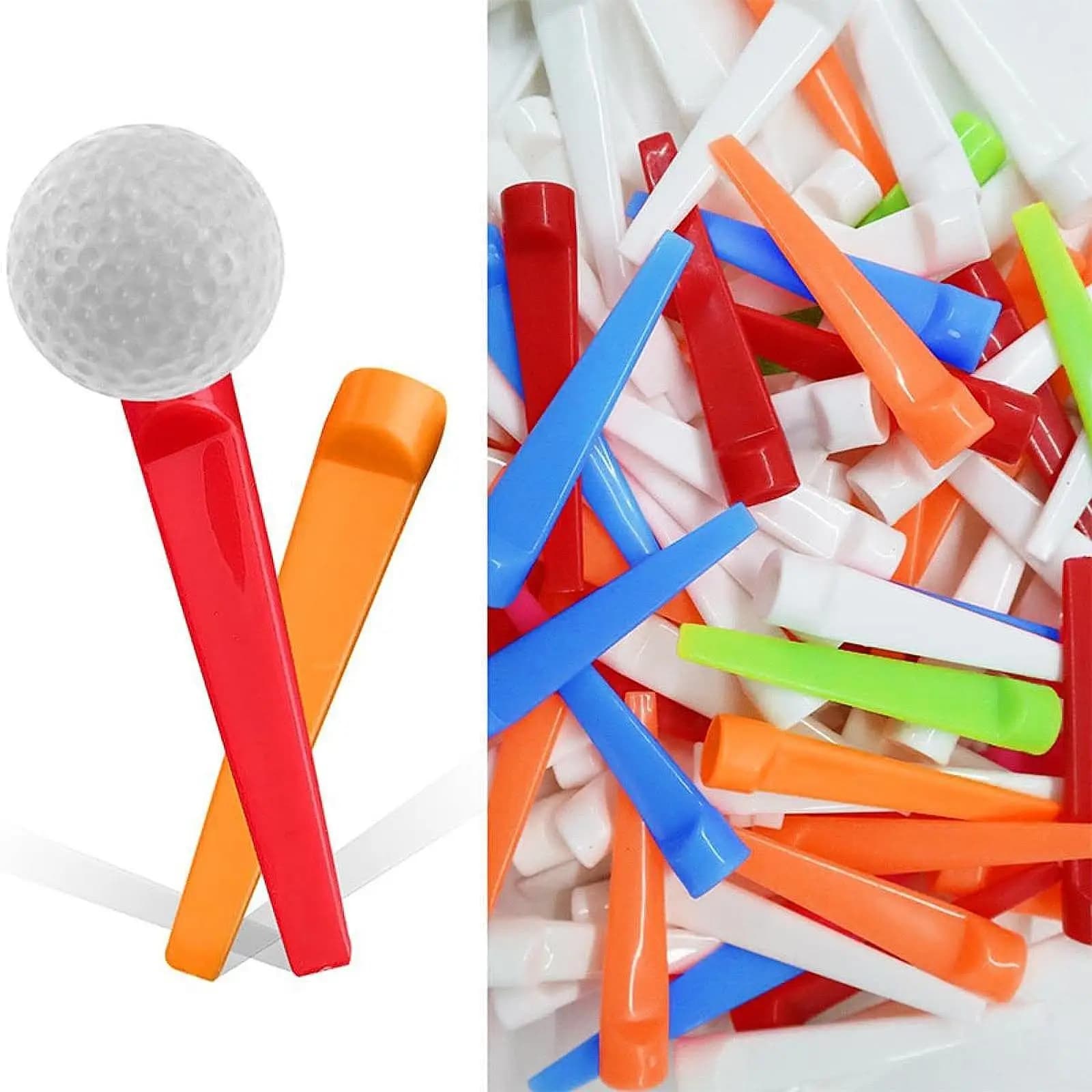 Set di magliette da golf da 50 pezzi, riutilizzabili, per l'allenamento del golf, porta palline da golf, strumento di pratica per golfisti interni in cortile, regalo per giocatori sportivi