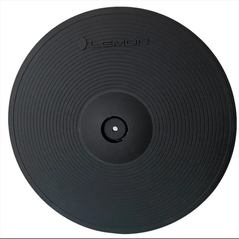 Piatto per tamburo al limone Piatto crash da 15 "2 zone 3 zone con estrangulamento completamente coperto per kit batteria elettronica Piatto per tamburo al limone da 9 pollici 2 zone