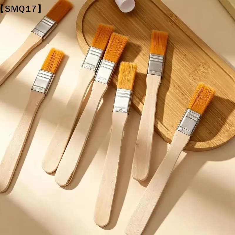 10Pcs Hair Painting Brushes Set Nylon Bristle Acrylic Oil Paint Brush Watercolor Drawing Art Supplies With Wood Handles【SMQ】