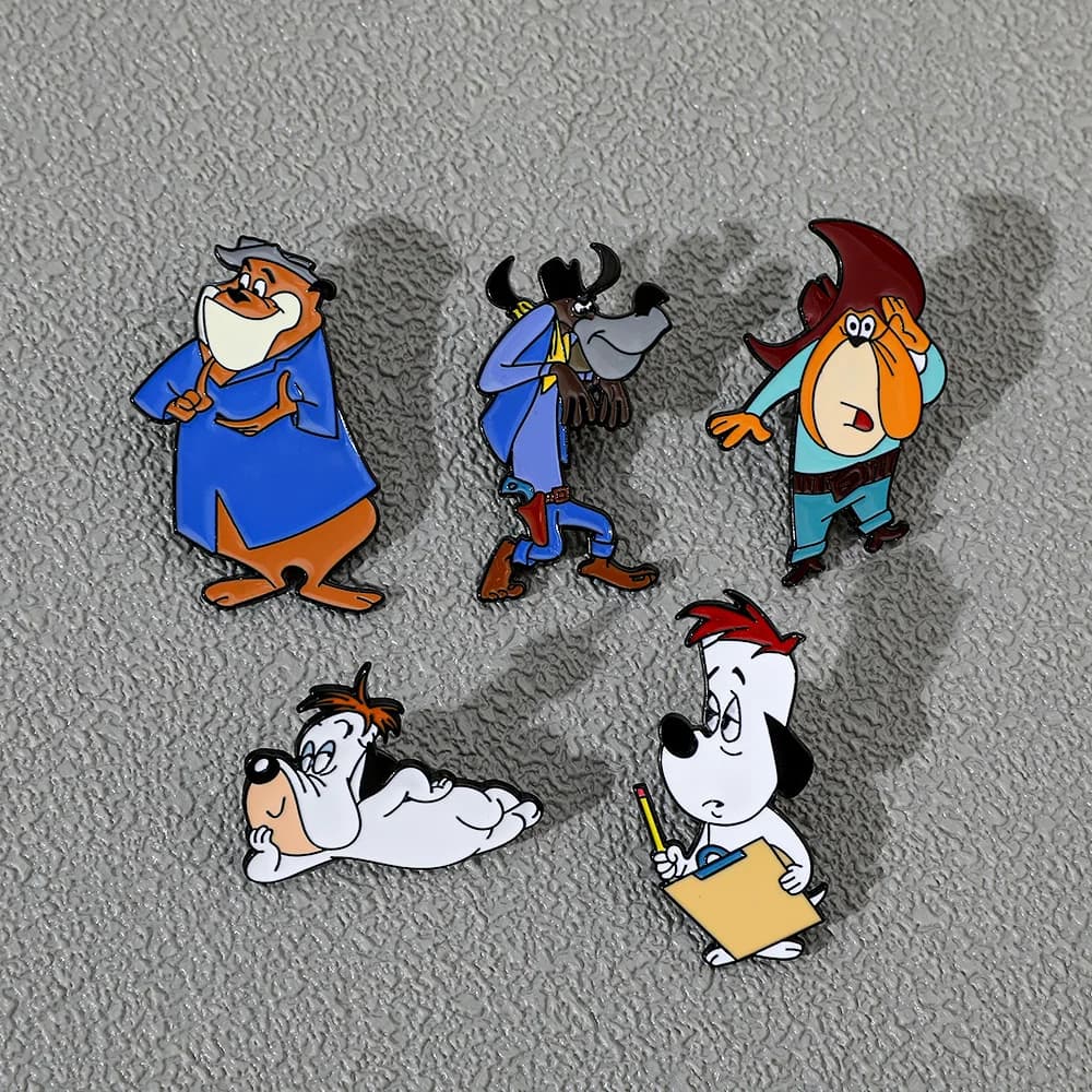 Spilla per cuccioli Simpatico cartone animato Animale Distintivo in metallo Accessori Spille e distintivi per cappelli all'ingrosso Spille per abbigliamento Borsa con spilla