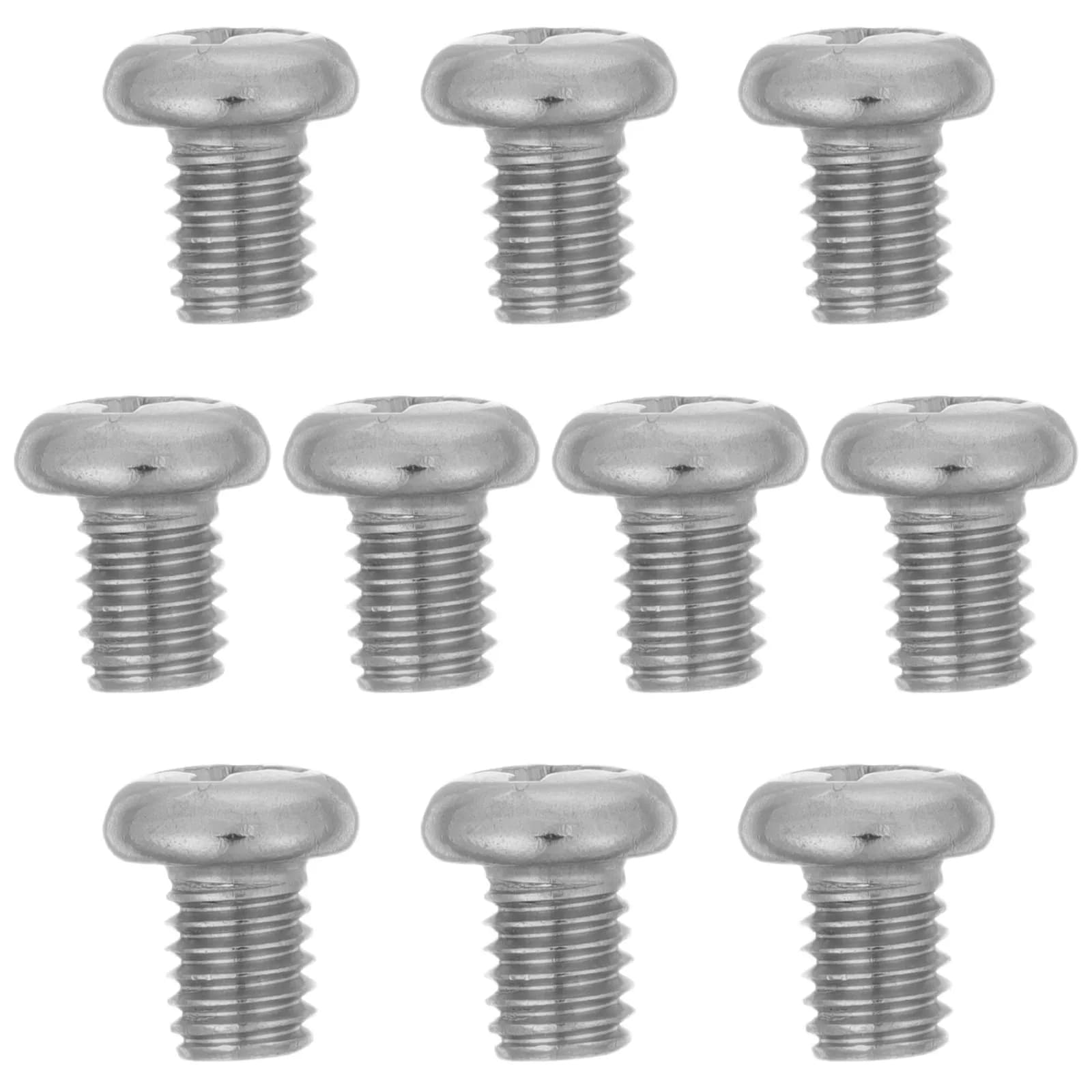 10Pcs M6x8mm Stainless Steel Wok Handle Screw Sauce Mount Screw Replacement for Frying Pan Soup Pot Stockpot Cookware