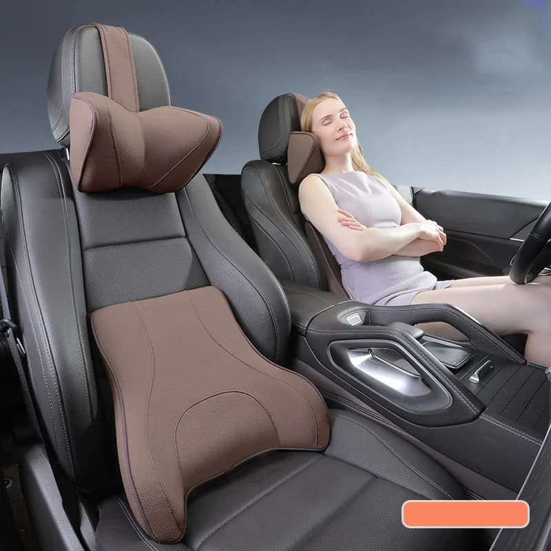 2025 Poggiatesta per auto Collo Cuscino per la vita Cuscino lombare Memoria traspirante Cotone Design ergonomico Supporto Cuscino lombare Cuscino da viaggio