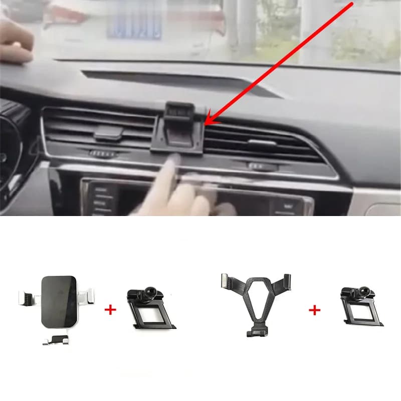 1 lotto di materiale plastico due stili per il 2016- 2021 Volkswagen VW Touran 2th MK2 supporto speciale per telefono cellulare per auto staffa fissa