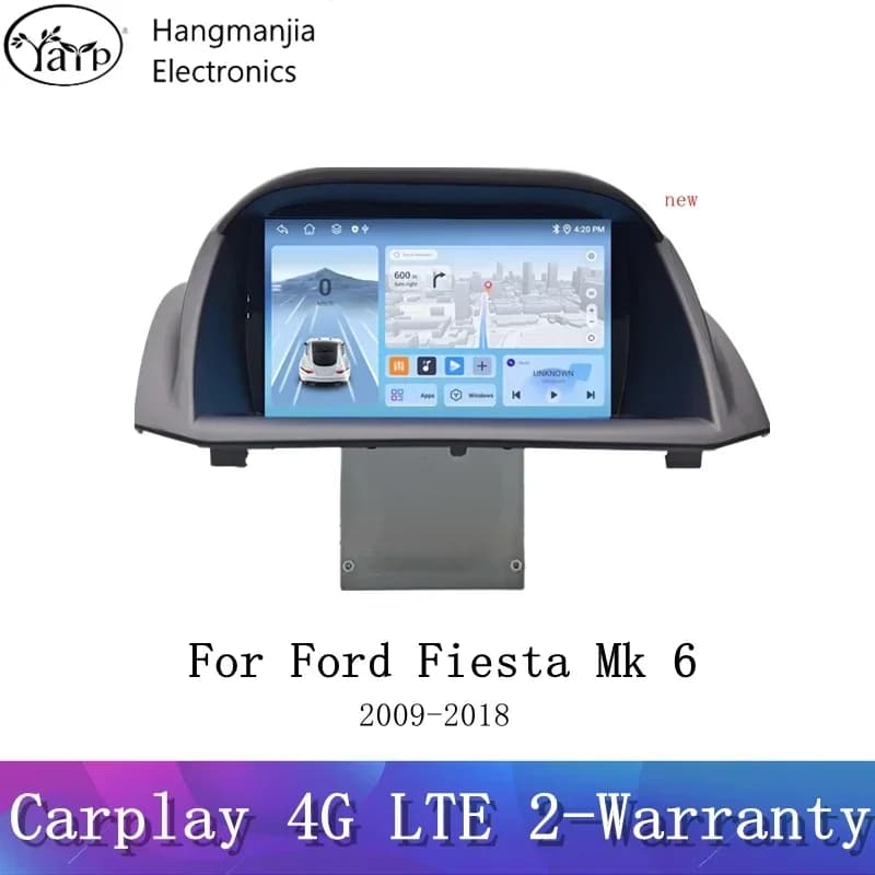 Hangmanjia Android 13 Autoradio per Ford Fiesta 2009 10 11-2017 Lettore video multimediale Navigazione GPS Stereo 4G dsp Carplay dvd