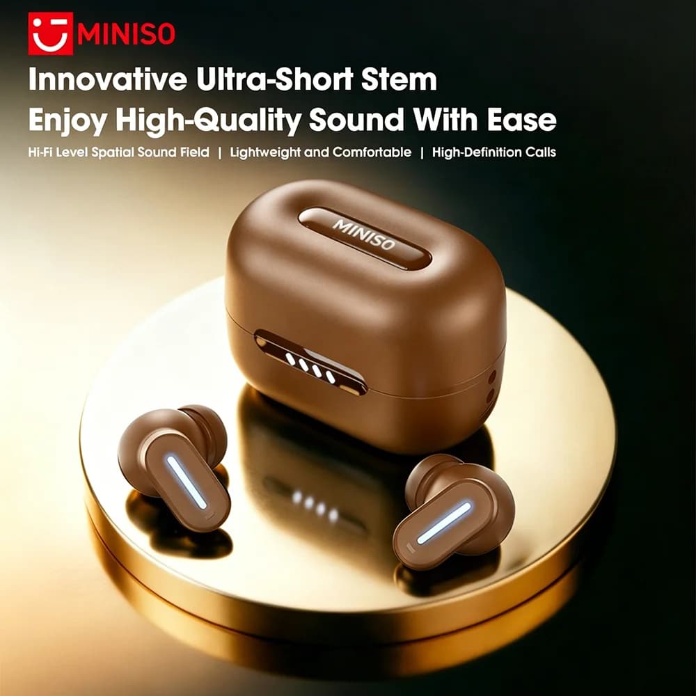 MINISO MS132 Wireless Bluetooth Headphones TWC Office Travel Bluetooth Earphones ENC Noise Reduction Call sports In-Ear Earbuds