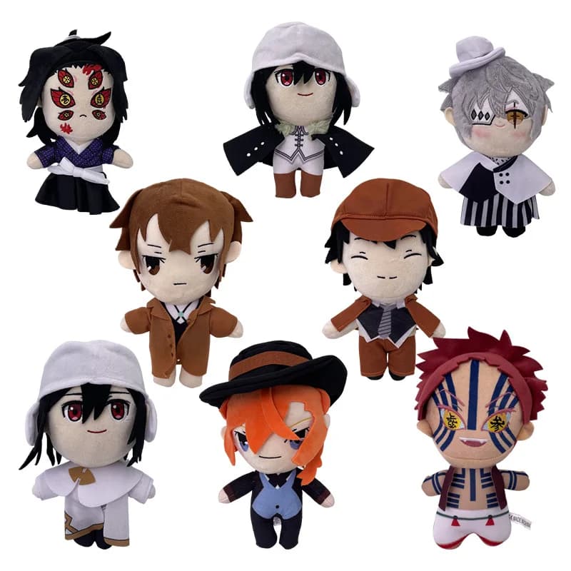 New Anime Bungou Stray Dogs plush doll toy Osamu Dazai nakhara Chuya cute soft pillow stuffed baby gift 22cm