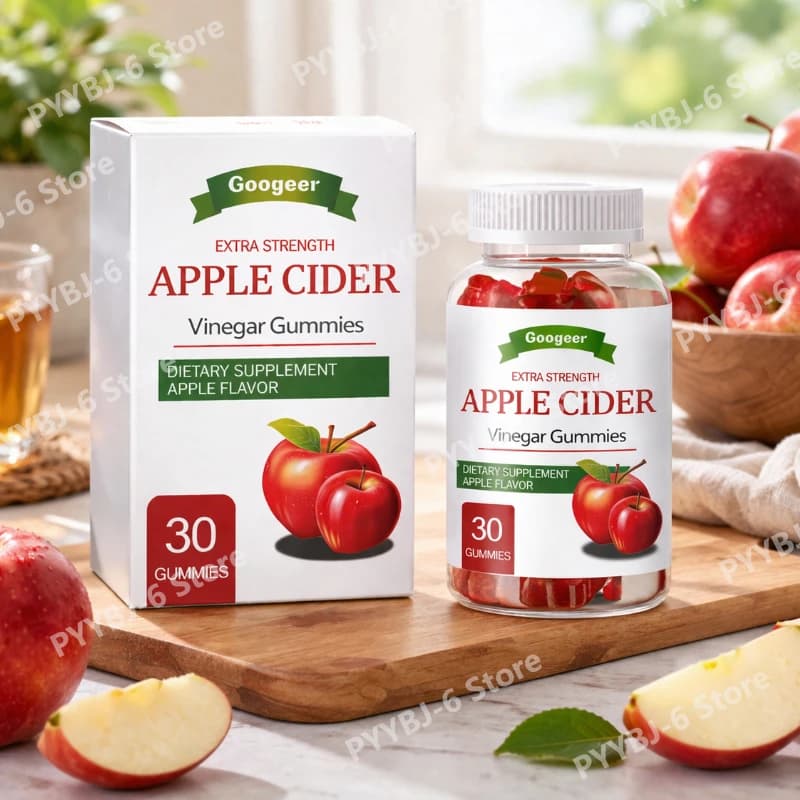 Caramelle Gommose all'Aceto di Mele per Adulti, Supporto al Metabolismo, Sapore Naturale di Frutta, Equilibrio Digestivo, Integratore Alimentare, 30 Pezzi
