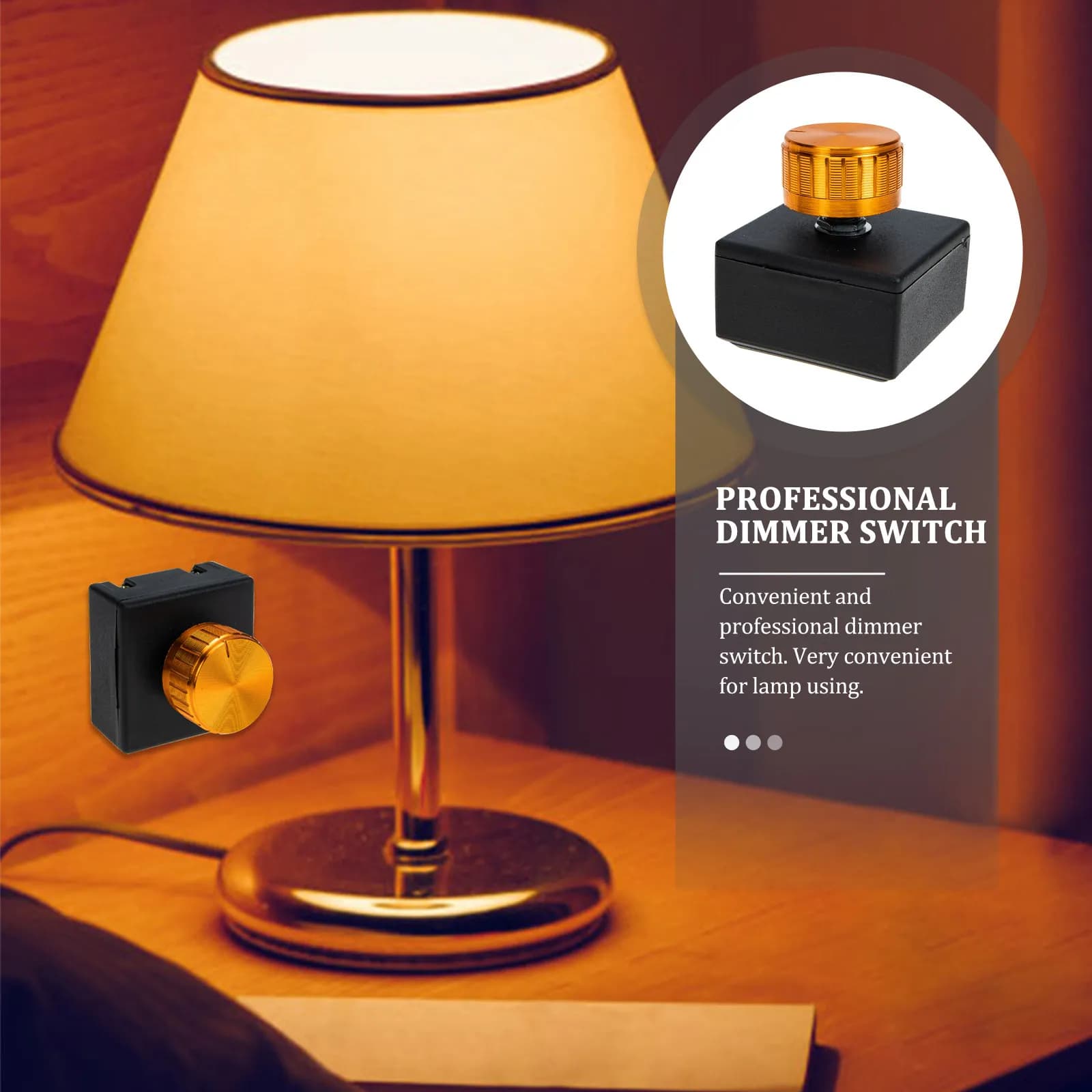 Reliable Bedside Lamp Dimmer Switch Professional Table Lamp Brightness Control Convenient Desk Light Dimmer Table Light