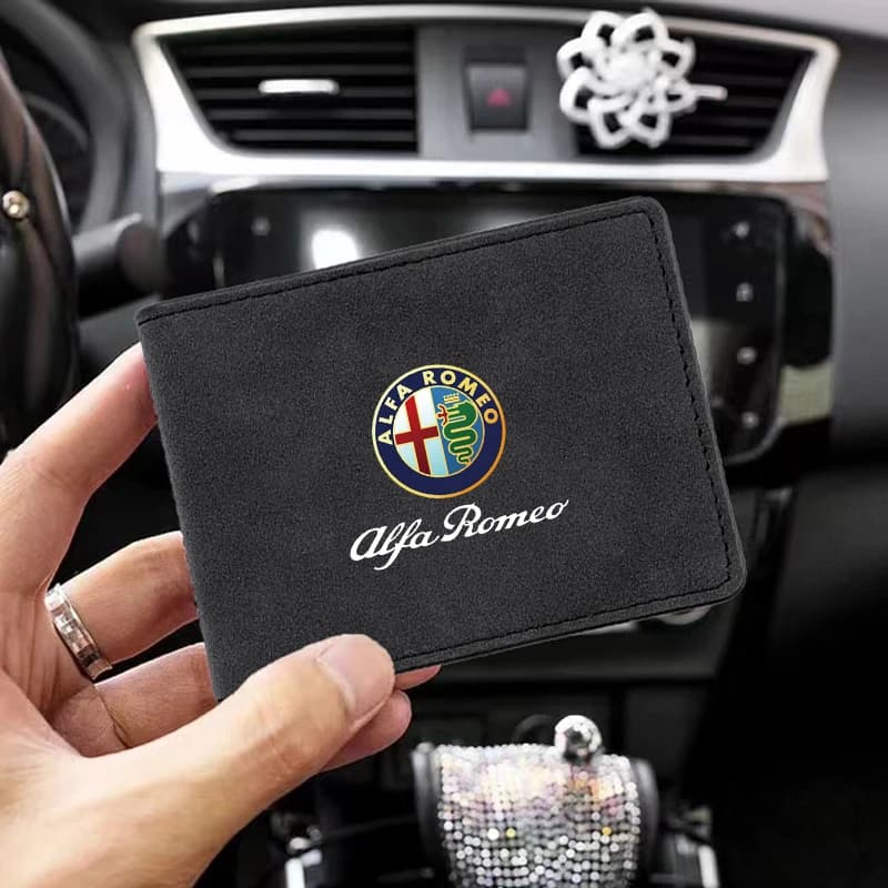 2026 Adesivo caldo Copertina patente di guida per auto ID Custodia di credito Porta documenti di guida Borsa da viaggio per Alfa Romeo Giulia 156 1