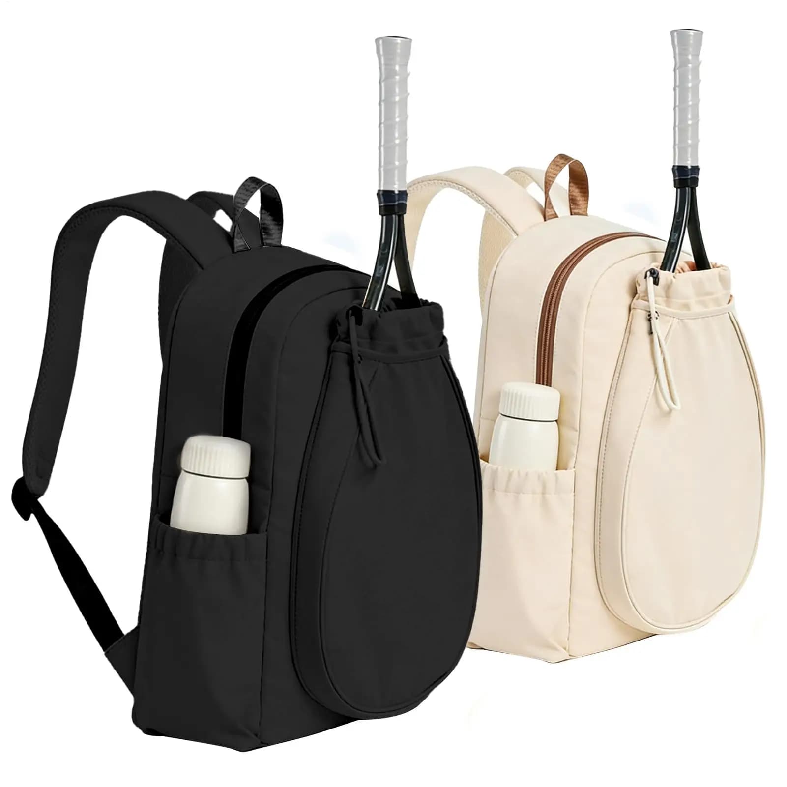 Borsa per racchette da pickleball, contiene 2 racchette, borsa da allenamento con scomparto per scarpe e tasca impermeabile, zaino da palestra per l'allenamento