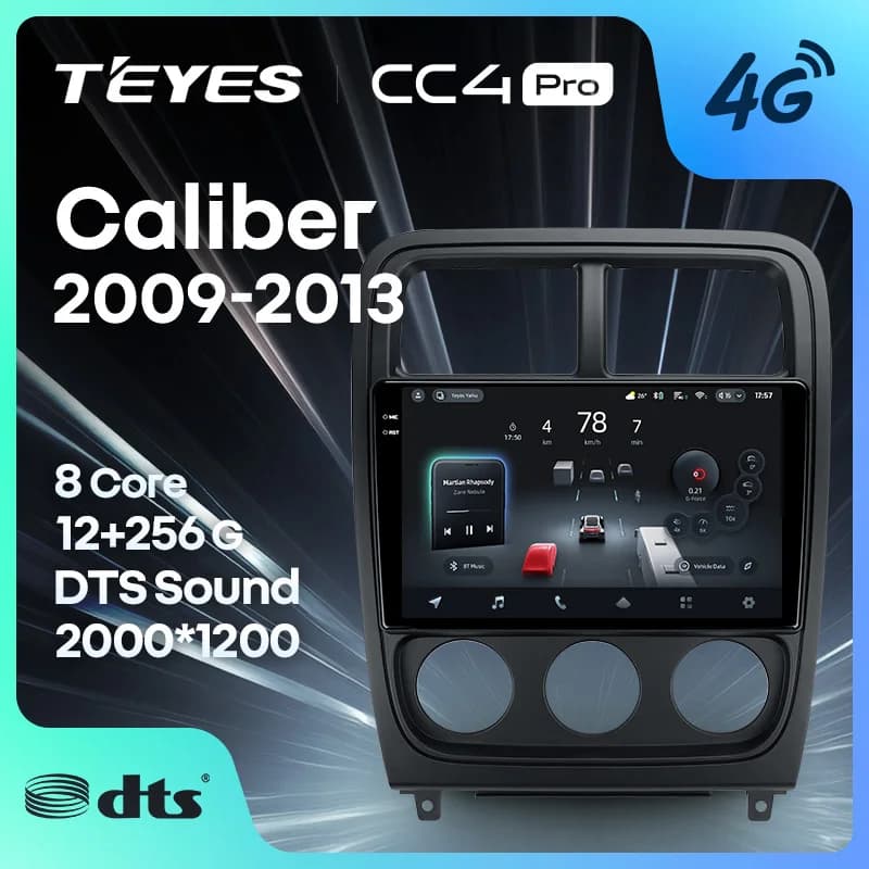 TEYES CC4 PRO Per Dodge Calibre PM 2009 - 2013 CarPlay Radio Multimedia Stereo Car play Android Auto 2DIN Autoradio