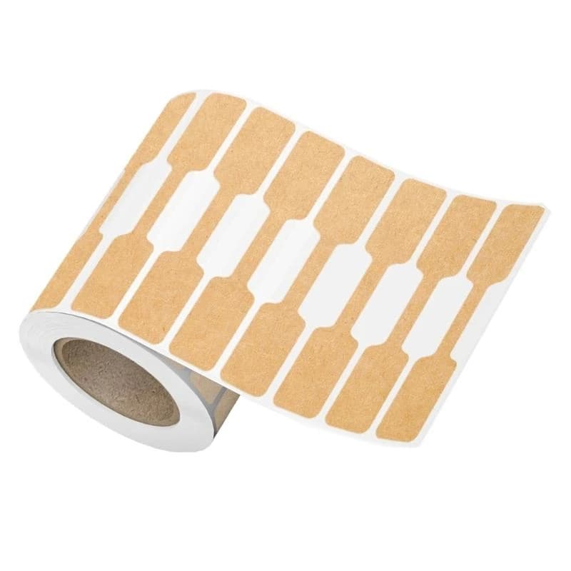 500Pcs Jewelry Labels Adhesive Dumbbell Sticker for Necklace Earrings Rings