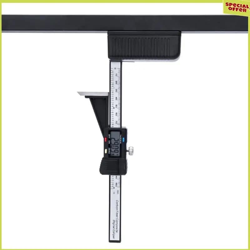A34R Indicatore di altezza Magnetico in plastica Leggero Durevole Lavorazione del legno Casa Mini 0-150Mm - Display digitale Calibro elettronico