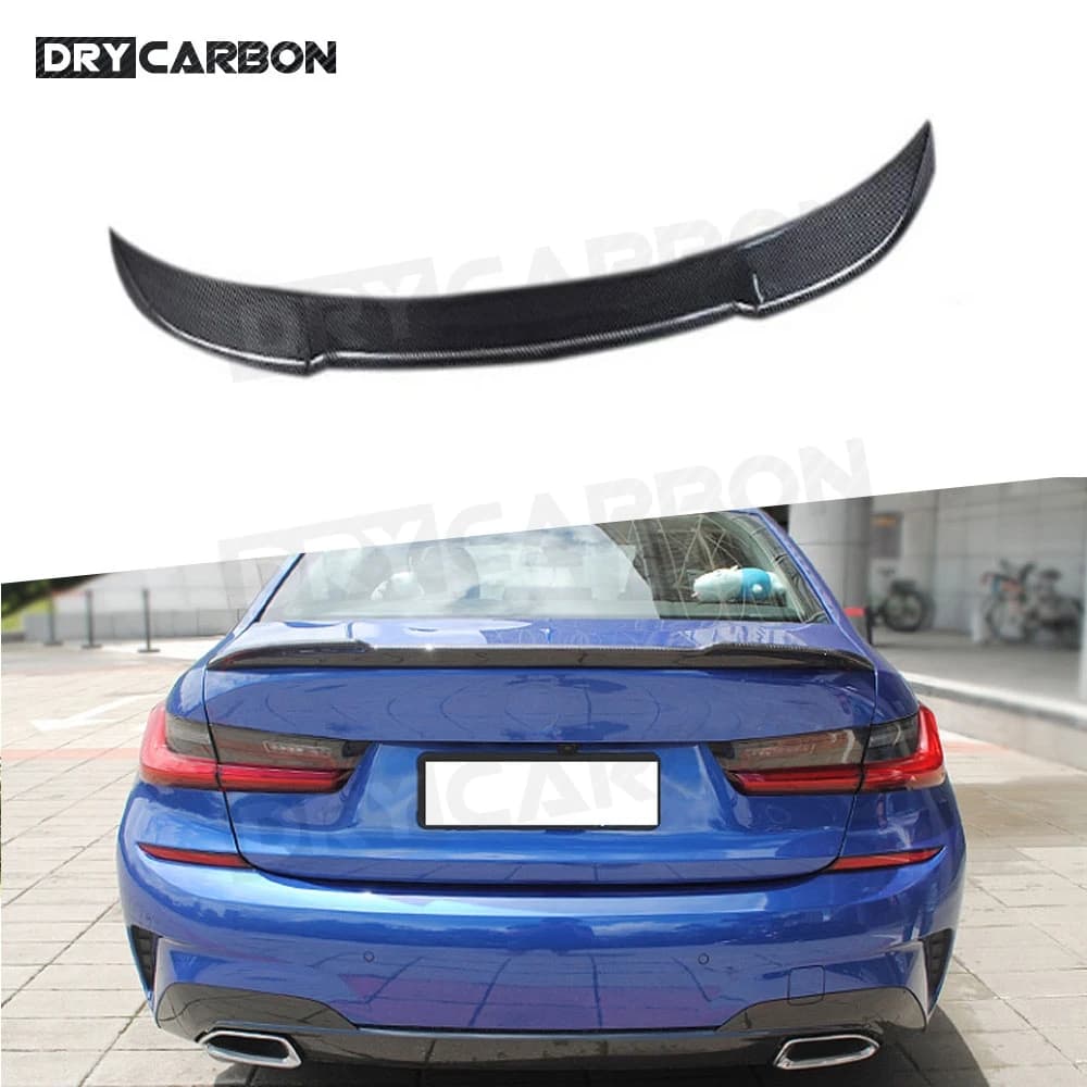 Spoiler posteriore in fibra di carbonio per BMW Serie 3 G20 320i 330i, alettone per bagagliaio, kit carrozzeria per styling auto 2019-2020