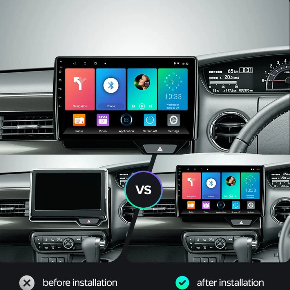 9 Inch Car Radio For Honda N-BOX II 2 JF3 JF4 2017-2021 Carplay Android Auto Multimedia Player GPS Navigation Head Unit Screen