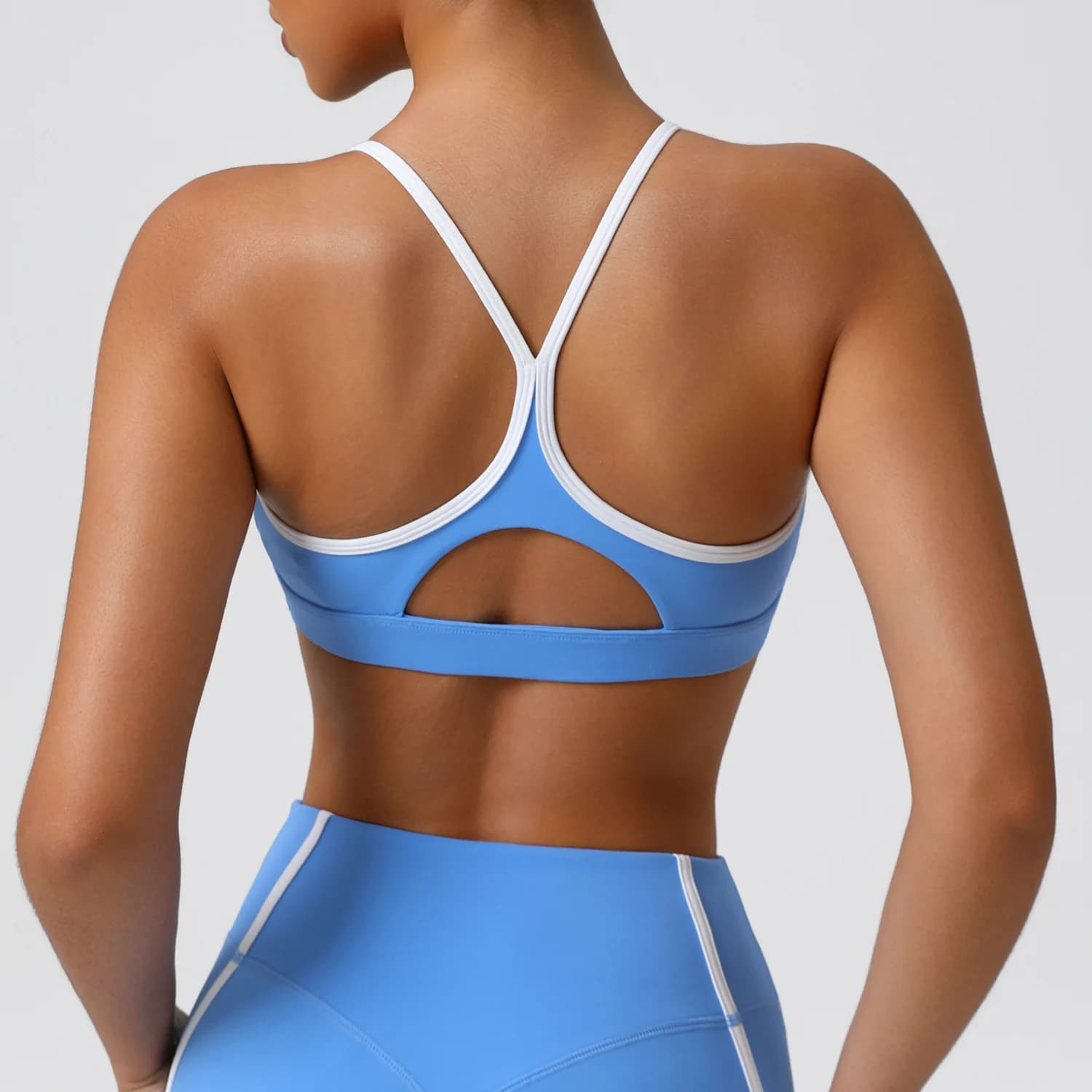 Elasticized Sports Bra High Impact Soft for Fitness and Yoga, Rapid Drying Breathable, Top Corto da Palestra, Female Sports Clothing