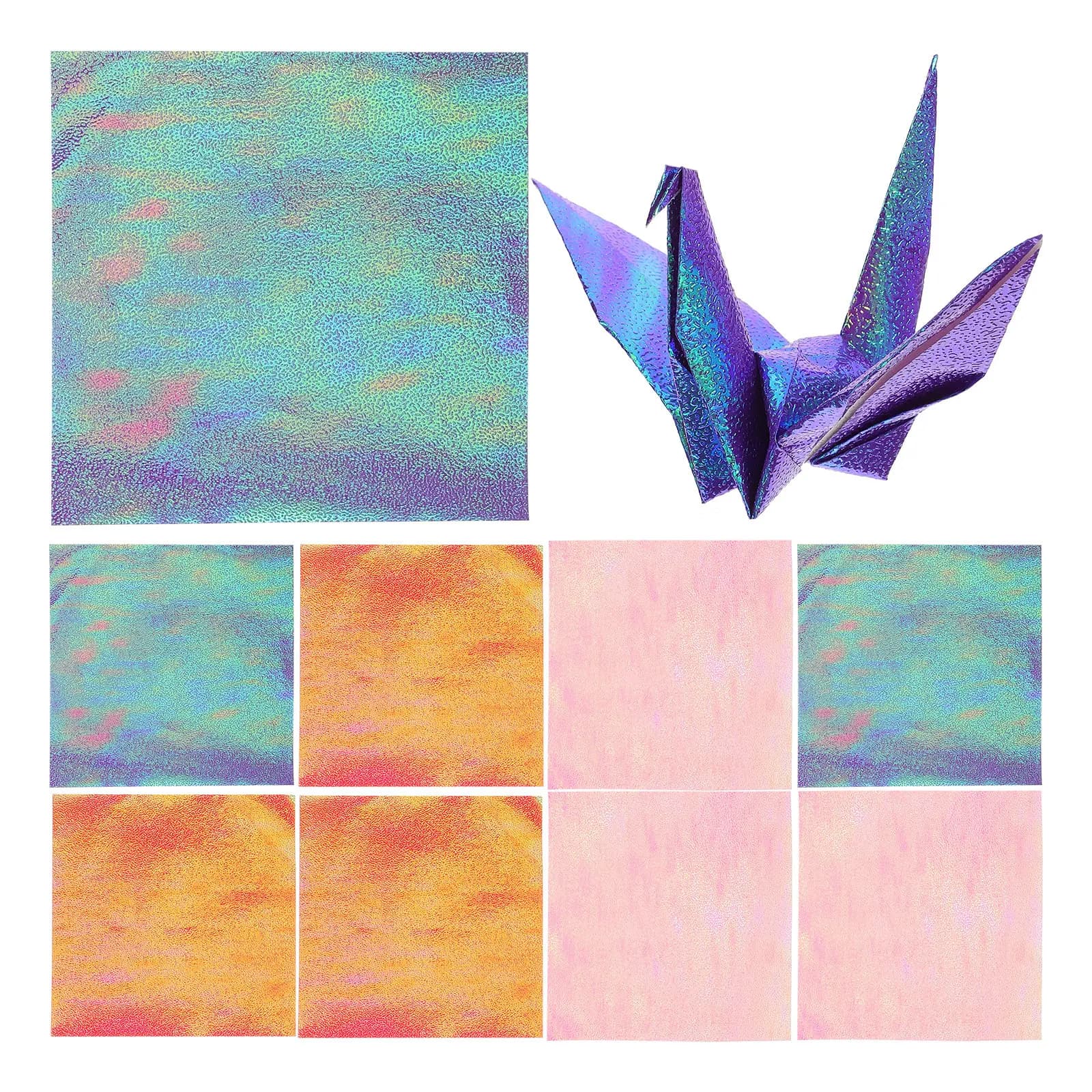12 Sheets Premium Origami Paper Vibrant Colors Holds Crease No Curl Edge Ideal for Folding Crafts Art Projects School Use