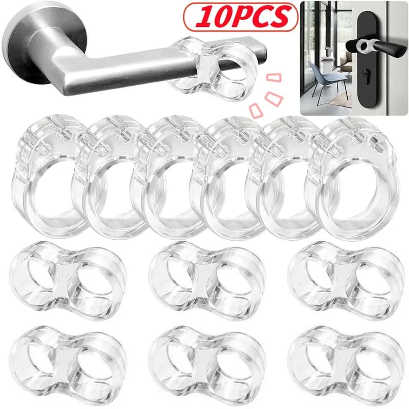 Maniglie in PVC Fermaporta Protezione da parete per porta Maniglia per porta Buffer Anti-collisione Protezione per armadio da parete Tappetino per porte Fermaporta