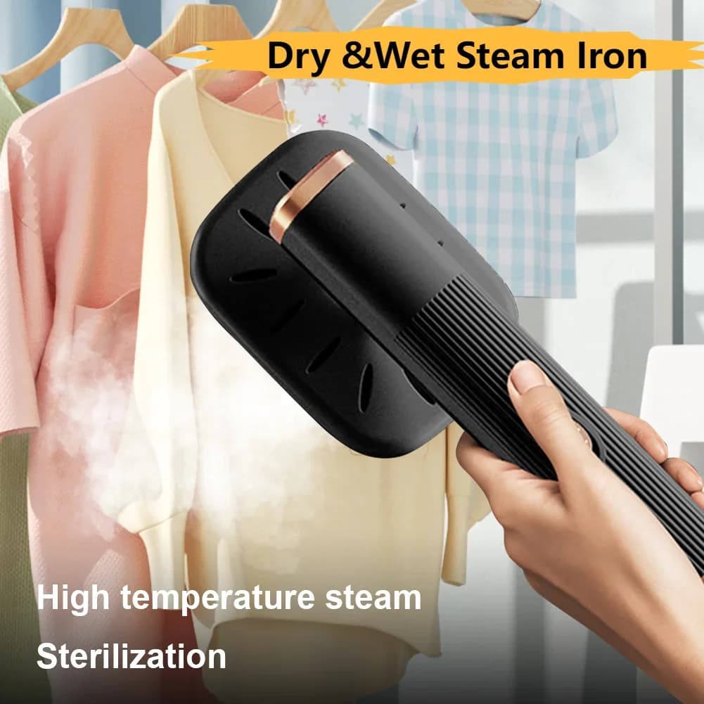Mini indumento Steamer Steam Iron palmare portatile da viaggio a casa per vestiti alimentato tramite USB 360 ° stiratura Wet Dry stiratrice