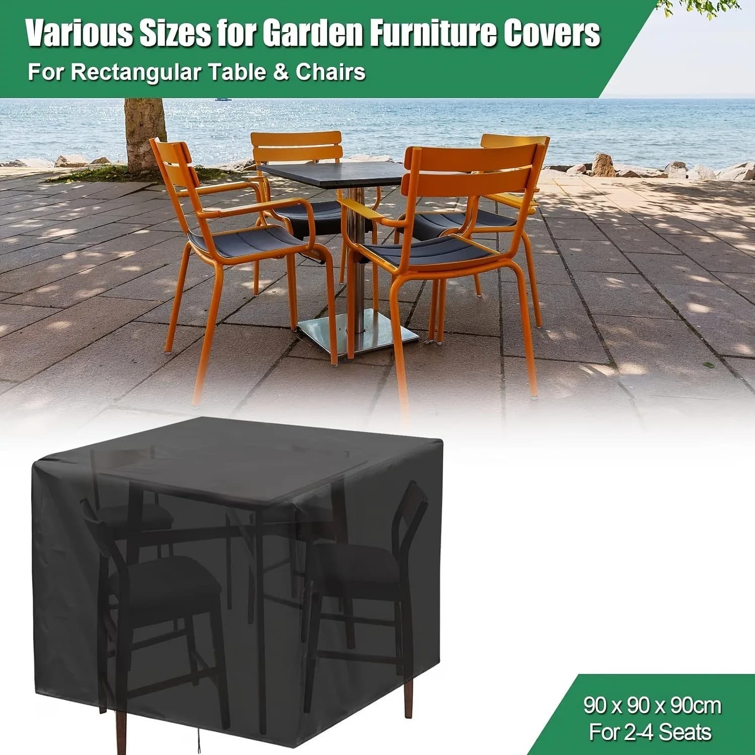 210D Garden Furniture Cover - Waterproof Seat Cover, Sofas, Tables, Available in Different Measures