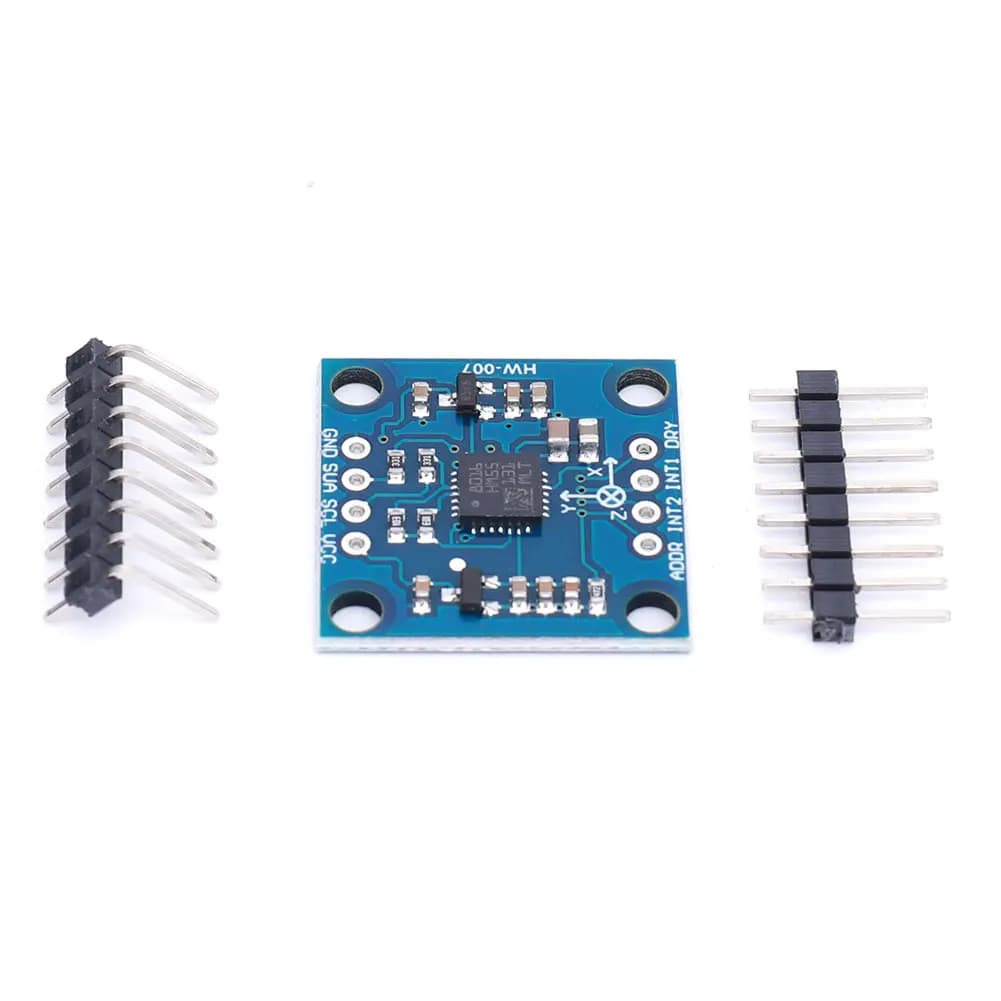 Modulo di accelerazione triassiale GY-51 LSM303 LSM303D LSM303DLH 3-5V IIC, modulo magnetometro a 3 assi per Arduino