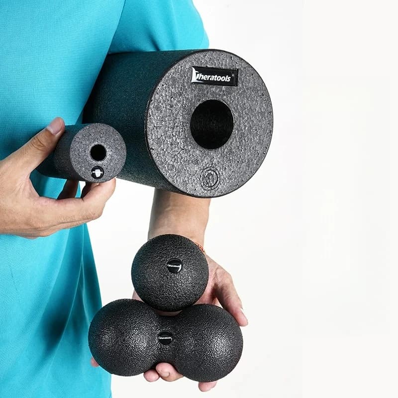 Foam Roller Peanut Massage Ball Set, Muscle Relaxation Roller for Yoga Physical Therapy, Myofascial Release Deep Tissue Recovery