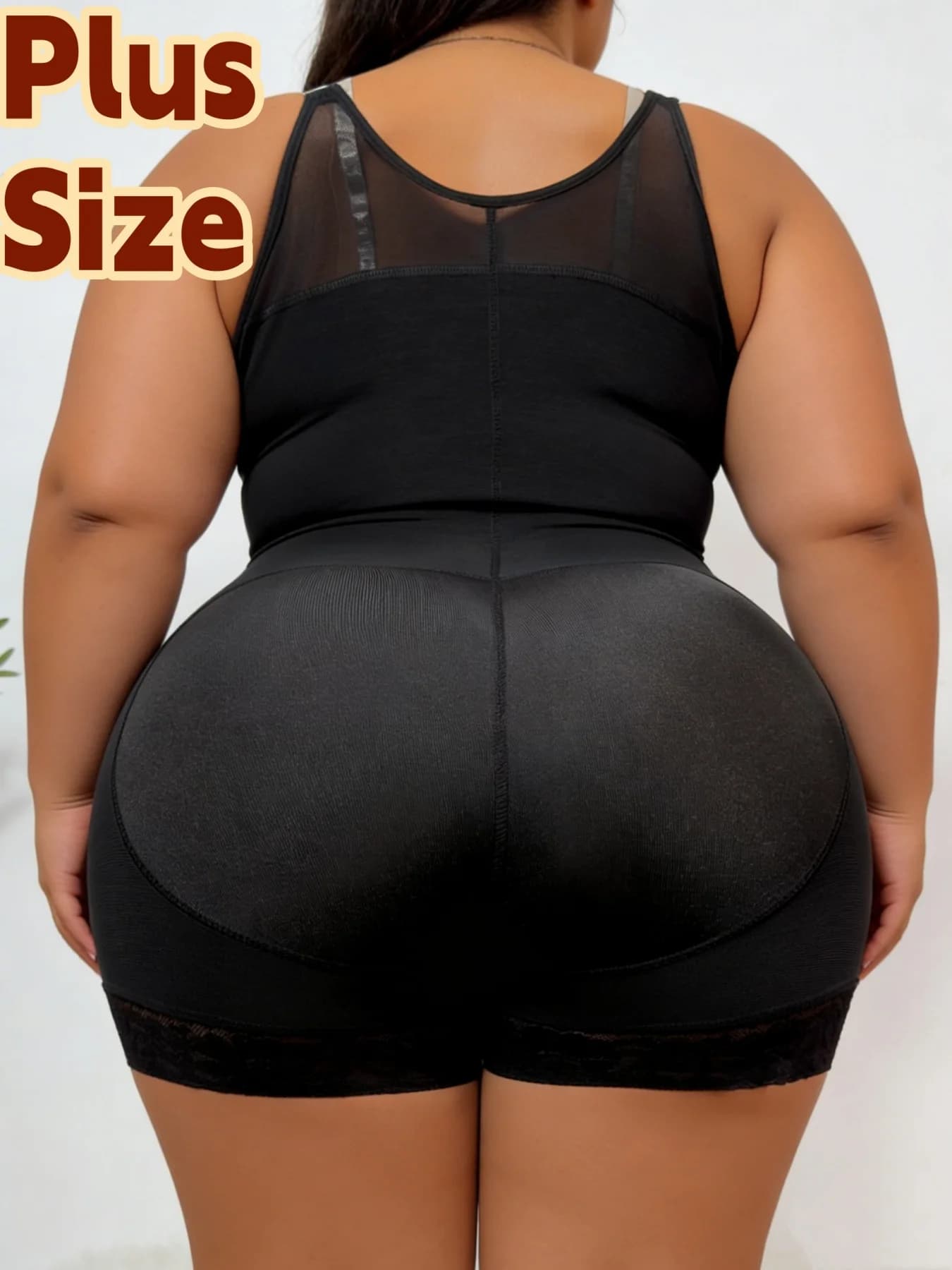 Pantaloncini modellanti da donna taglie forti, a compressione elevata, contenitivi per pancia e fianchi, per uso quotidiano