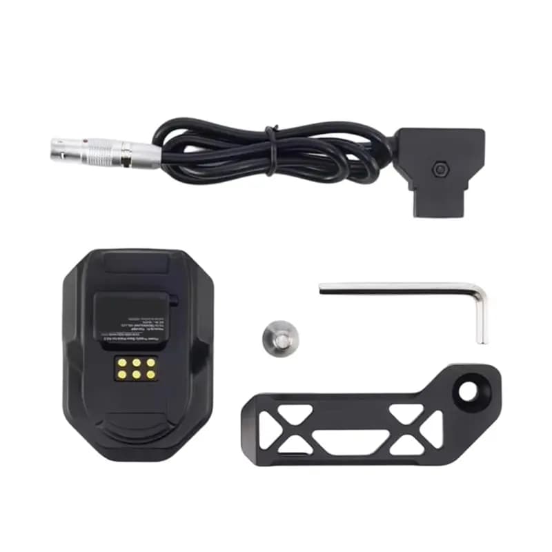 B63B-Power Supply Base Plate TGA-PBP Adattatore per DJI Ronin Security P-Tap Accessorio per montaggio su telecamera con ingresso di alimentazione a 2 pin per gimbal