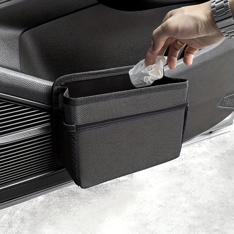 Scatola portaoggetti da appendere laterale per porta, pattumiera per auto, scatola portaoggetti per auto, borsa portaoggetti per schienale del seggiolino auto, accessori per prodotti interni per auto