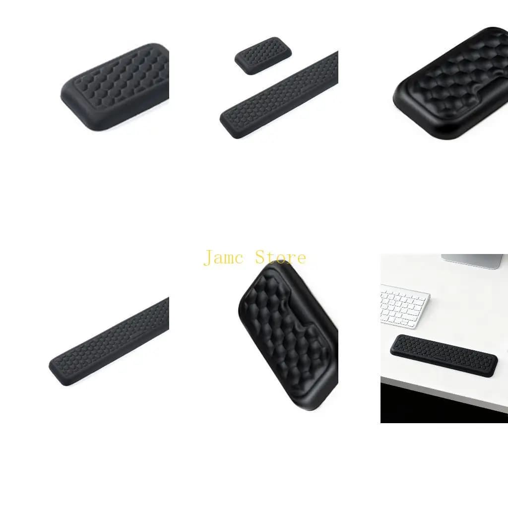 LX0B Poggiapolsi per tastiere computer Base poggiapolsi per bracciolo Riposo esteso Memory foam ergonomico per tastiere e