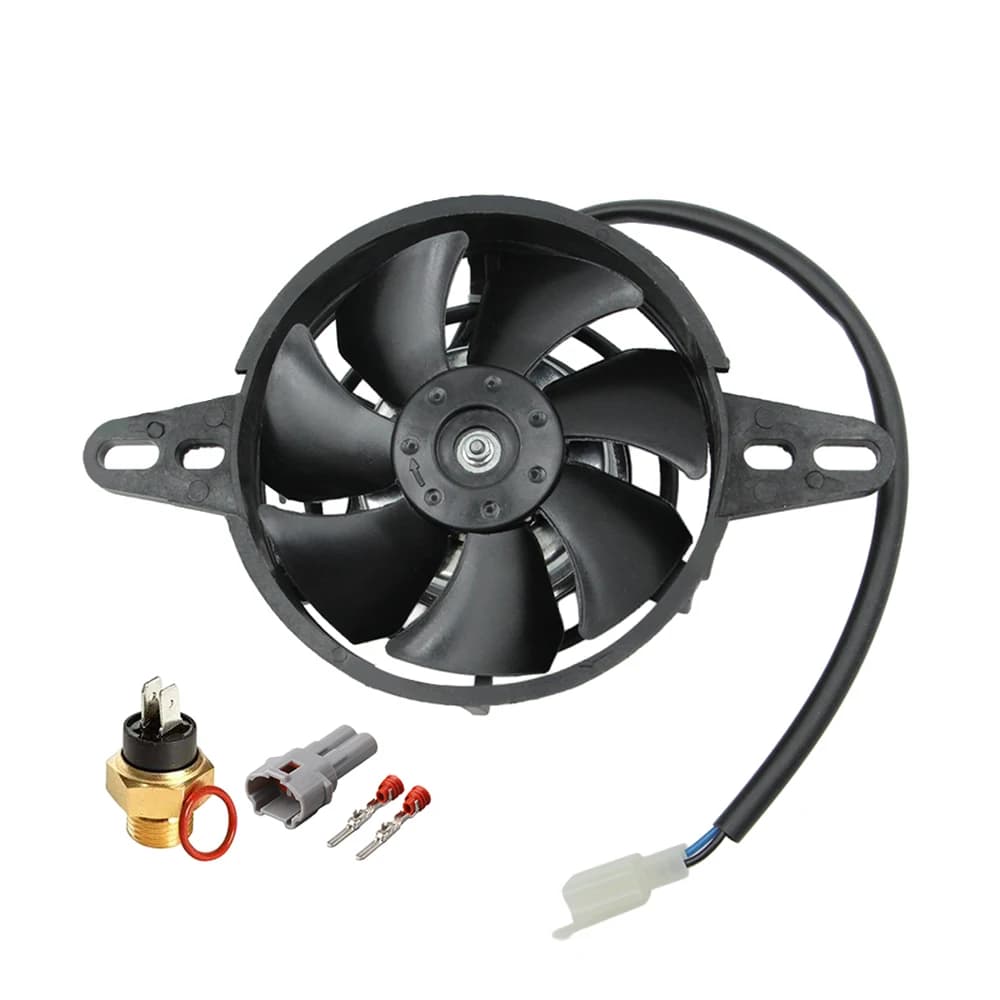 Ventola di raffreddamento del radiatore universale per moto da 4 pollici Dispositivo di raffreddamento dell'olio Dispositivo di raffreddamento dell'acqua Ventola elettrica 12V per tutte le bici da cross Motocross ATV Quad