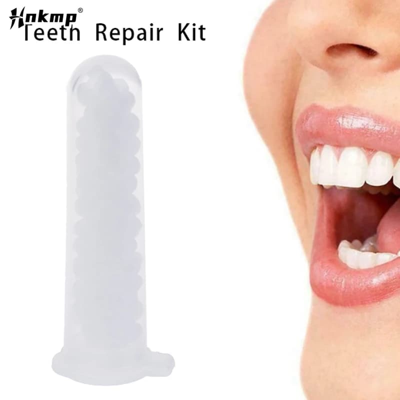 Temporary tooth repair kit and empty spaces fake teeth glue solid adhesive for teeth whitening tool teeth beauty