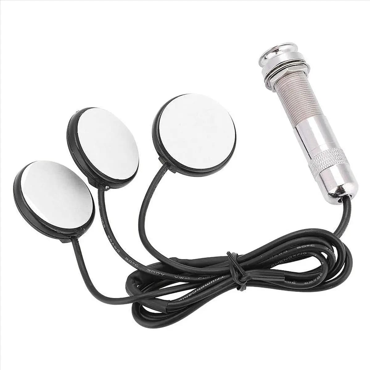 Set di 4 Pickup per Chitarra, 3X Pickup Piezoelettrici per Chitarra Acustica, Ukulele, Mandolino e Altri Strumenti