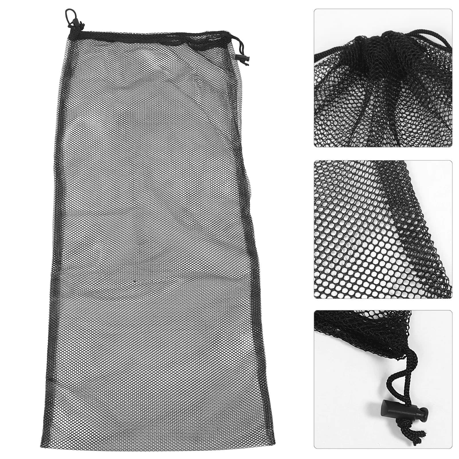 Mesh Scuba Gear Bag Large Capacity Nylon Mesh Storage Drawstring Bag Snorkel Equipment Carrier Breathable