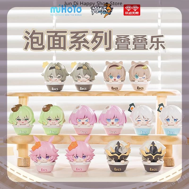 Honkai Impact 3 Blind box Set of instant noodles Figurine cute Model Cartoon Collection Home Decoration Surprise Gift Available