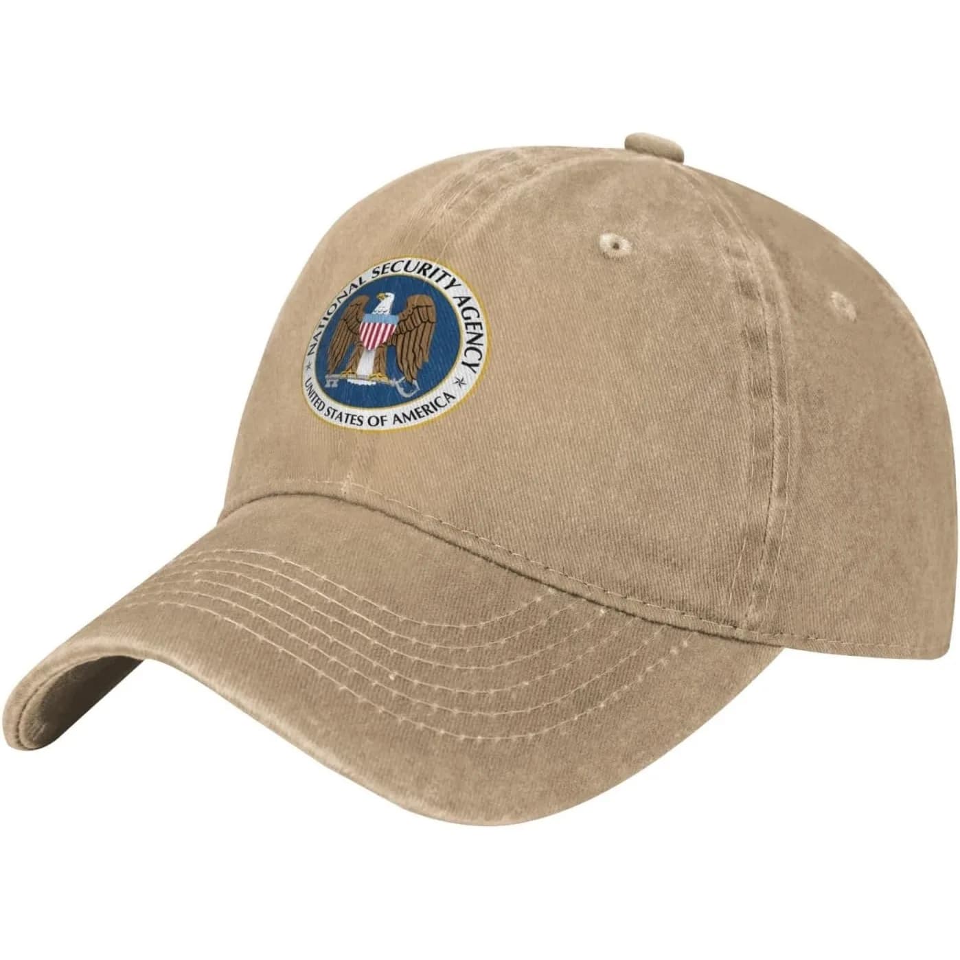 National Security Agency Seal Washed Cotton Baseball Cap Vintage Style Casual Adjustable Dad Hat