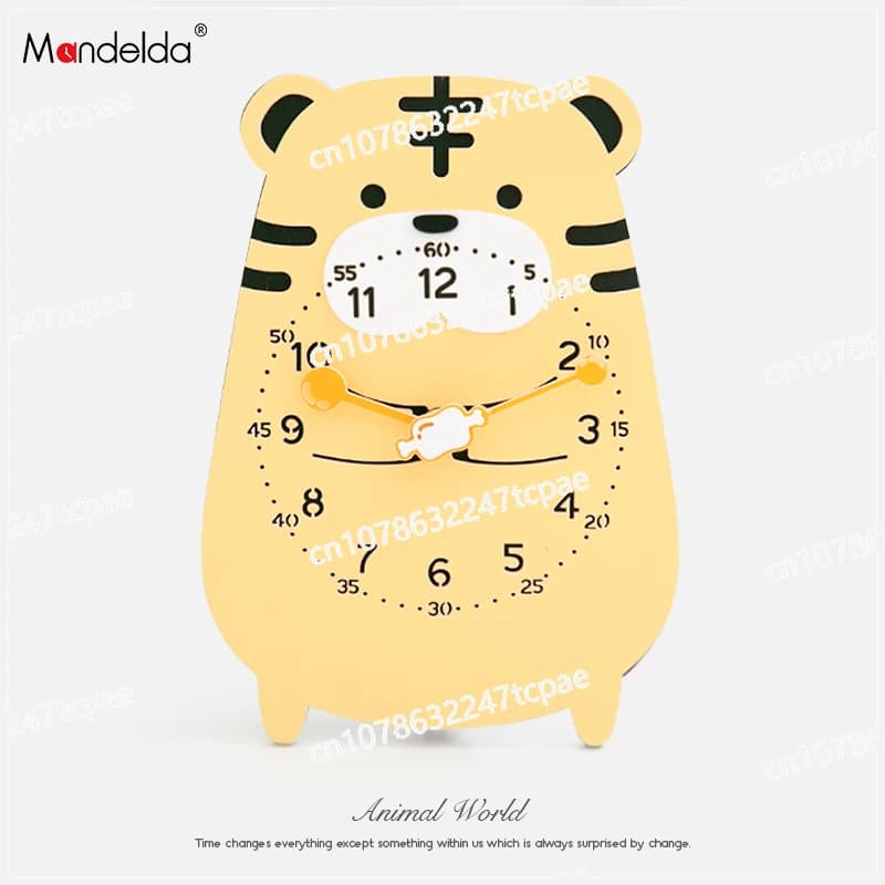Mandelda Orologio da tavolo per bambini simpatico cartone animato Pendolo moderno semplice e creativo da parete