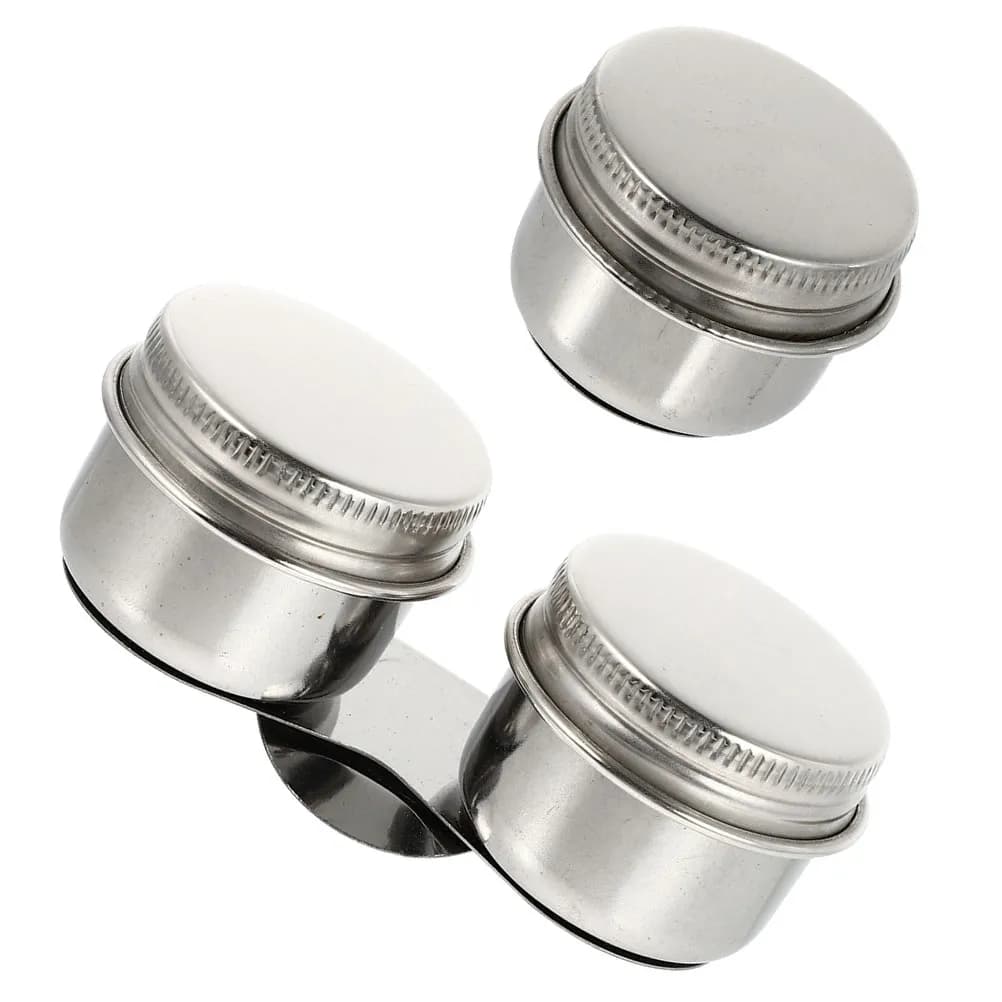 2Pcs Oil Paint Wash Barrel Stainless Steel Brush Washing Container for Artists Painting Solvent Storage Lid Prevents Spills