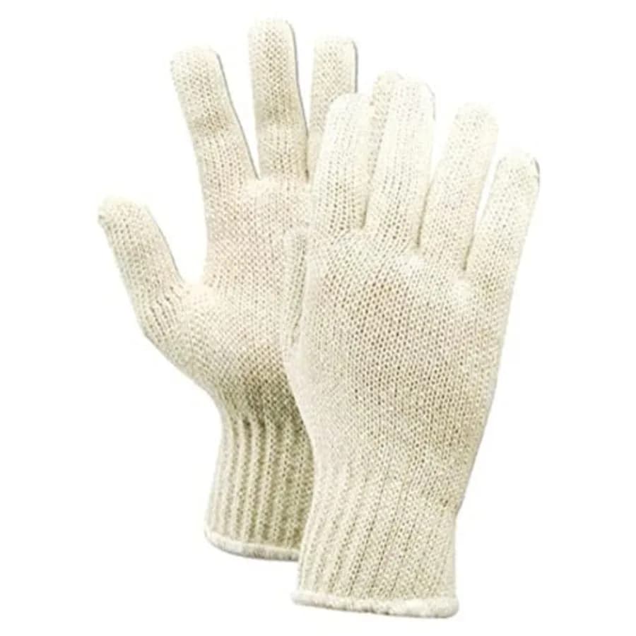 KnitMaster Lightweight 7-Gauge Cotton-Poly Blend Knit Gloves,,Size Men's Fits Large,T132