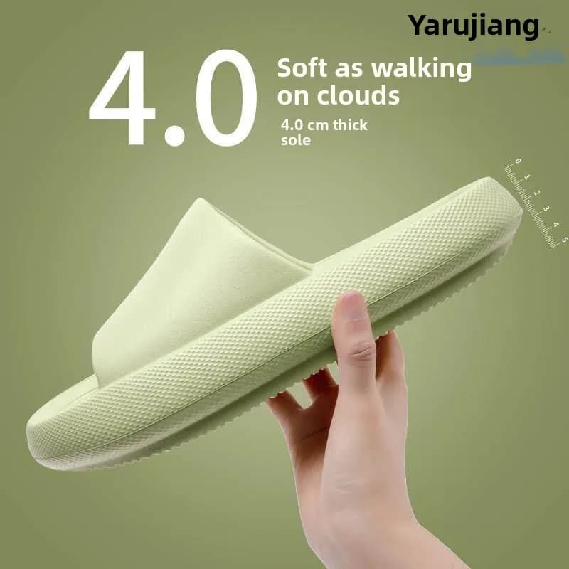 Home Indoor EVA Slippers Thick Bottom Heightening Men Women Summer New Style Comfortable Foot Feeling Flat Sandals Slippers