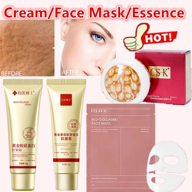 1/2/3PCS Collagen anti-wrinkle cream/bio-collagen face mask/ Capsule extract products for skin care moisturizing face firmer