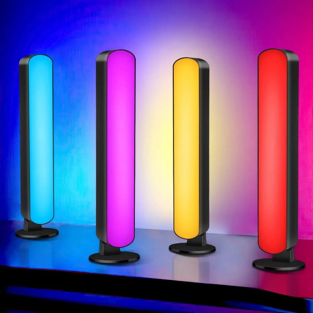 Strisce luminose a LED intelligenti con telecomando Lampada da barra luminosa RGB Monitor per PC Retroilluminazione Decorazione atmosfera Desktop per l'arredamento della camera